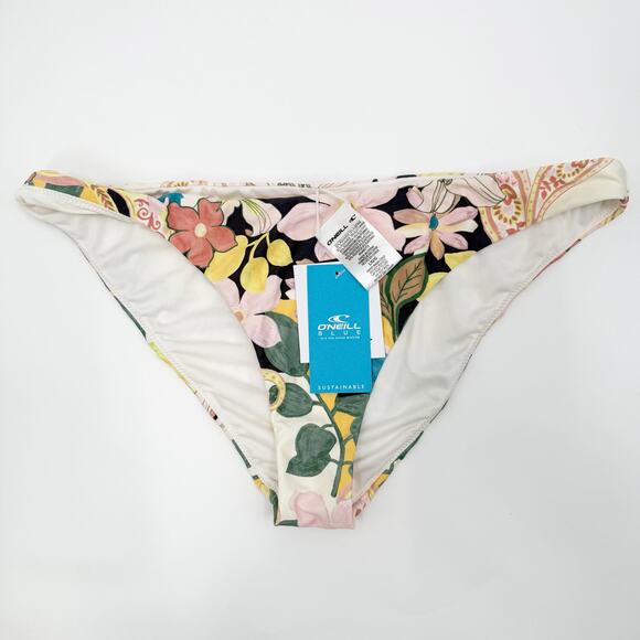 O’NEILL Bikini Bottoms Size Large NWT Madison Floral Rockley Swim Beach Surf - Picture 1 of 10